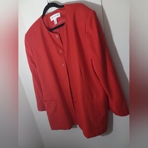 Jones New York 1980s Viscose/Linen Blend Vintage Blazer 22W